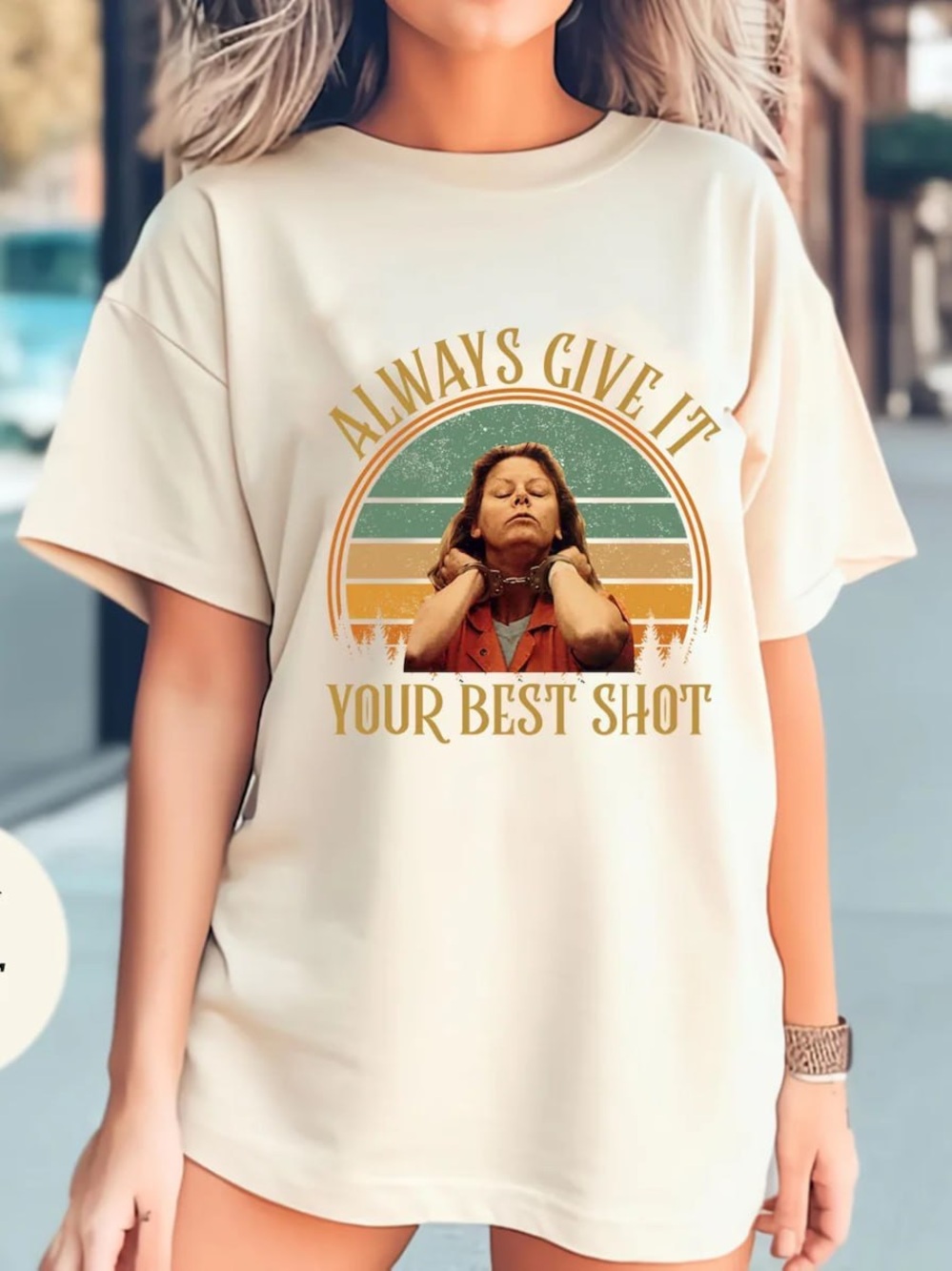 Always Give It Your Best Shot Graphic Kids Tee - Off White